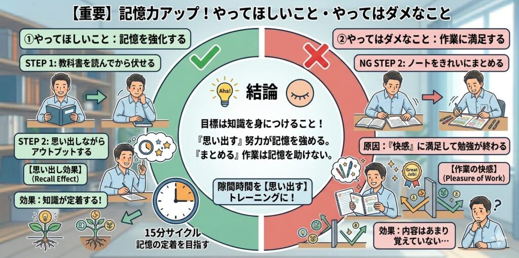 記憶力アップイメージ図