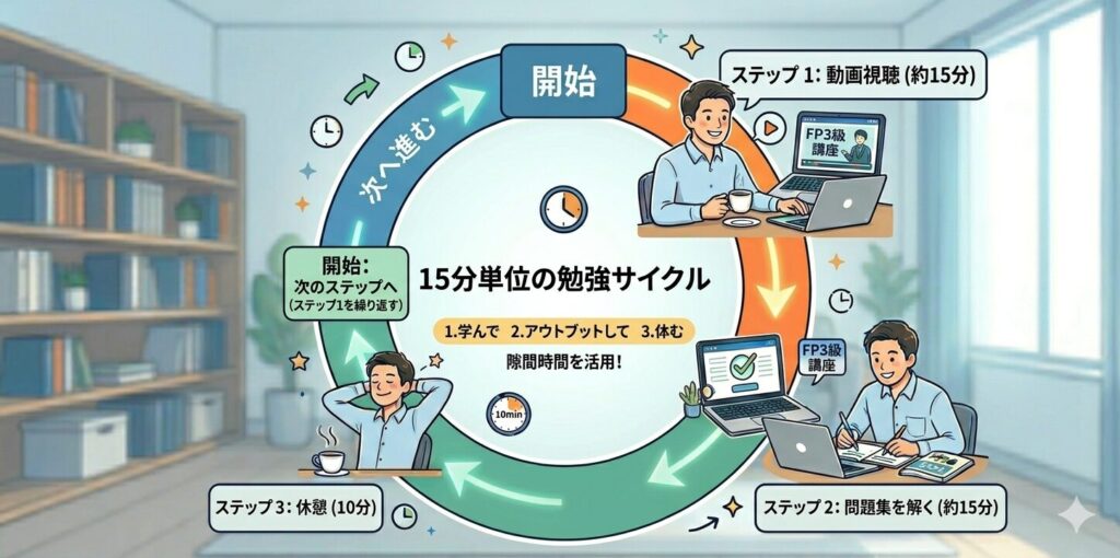 勉強サイクルイメージ図